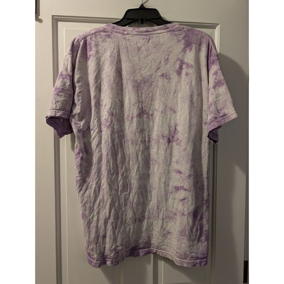 Jimi Hendrix Tie Dye T-Shirt Large Purple Orange Graphic Licensed Band Tee Rock - Picture 4 of 8